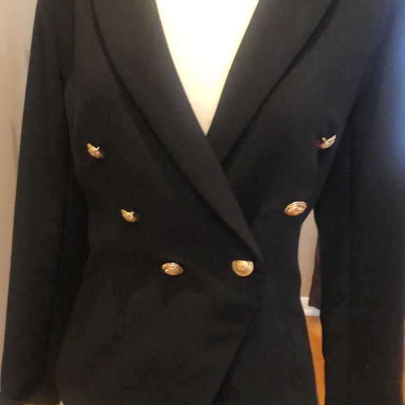 NWOT DO+BE BLACK DOUBLE BREASTED JACKET - Picture 4 of 8